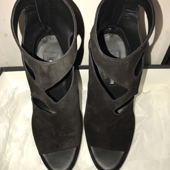 Ann Demeulemeester platform heels suede size 9 eu39 black New - Picture 8 of 8